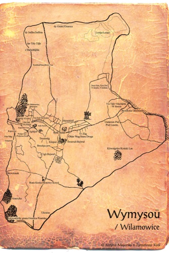 Mapa Wilamowic (mały rozmiar)