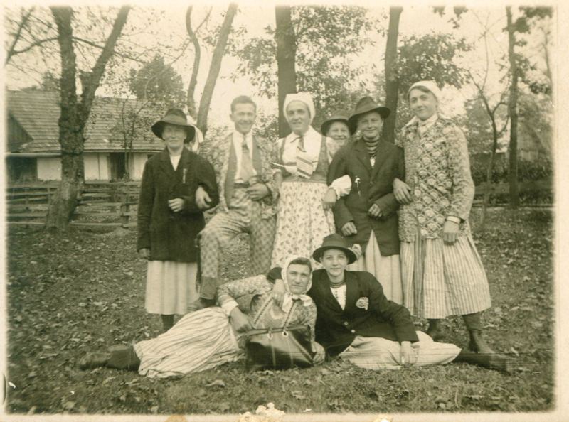 fotografia śmierguśników w Wilamowicach